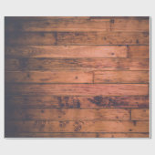 Papier Cadeau Papier à enveloppement de palette en bois (Plat)
