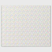 Papier Cadeau Papier à enveloppement de petits points colorés (Plat)
