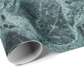 Papier Cadeau Papier à enveloppement de pierre verte (Coin rond)