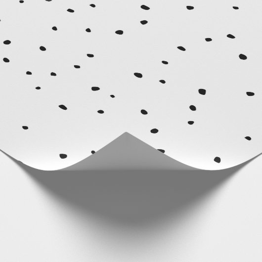 Papier Cadeau Papier à enveloppement de points blancs (Coin)