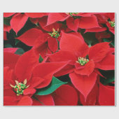 Papier Cadeau Papier à enveloppement de pousses de Noël (Plat)