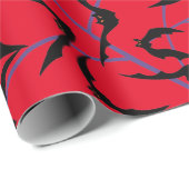 Papier Cadeau Papier à enveloppement de saison Éffrayante Hallow (Coin rond)