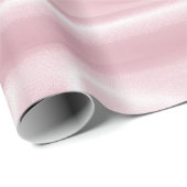 Papier Cadeau Papier à enveloppement de soie rose (Coin rond)