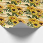 Papier Cadeau Papier à enveloppement de tournesol (Coin)