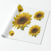 Papier Cadeau Papier à enveloppement de tournesol (Déroulé)