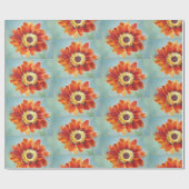 Papier Cadeau Papier à enveloppement de tournesol orang parfait (Plat)