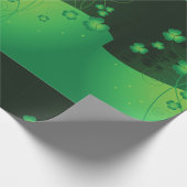 Papier Cadeau Papier à enveloppement de trèfle Lucky