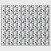 Papier Cadeau Papier à enveloppement d'échecs (Plat)