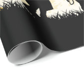 Papier Cadeau Papier à enveloppement d'Halloween (Coin rond)