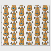 Papier Cadeau Papier à enveloppement d'Halloween, Citrouille (Plat)