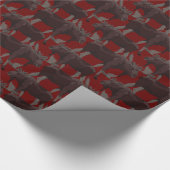 Papier Cadeau Papier à enveloppement d'orignal de Noël Papier ca (Coin)