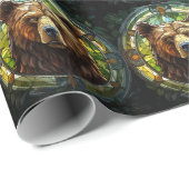 Papier Cadeau Papier à enveloppement d'ours (Coin rond)