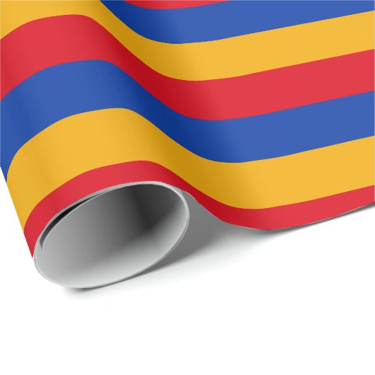 Papier Cadeau Papier à enveloppement du drapeau arménien (Coin rond)