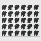Papier Cadeau Papier à enveloppement éléphant (Plat)