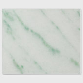 Papier Cadeau Papier à enveloppement en marbre blanc et vert (Plat)