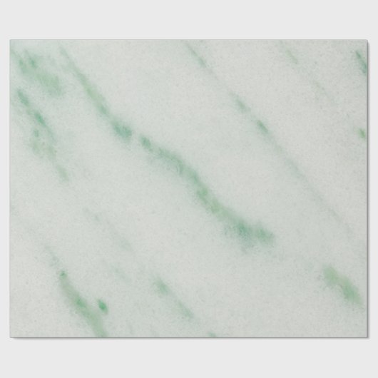 Papier Cadeau Papier à enveloppement en marbre blanc et vert (Plat)