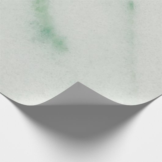 Papier Cadeau Papier à enveloppement en marbre blanc et vert (Coin)