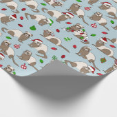 Papier Cadeau Papier à enveloppement Ferret de Noël (Coin)