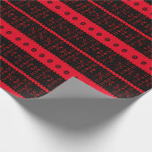 Papier Cadeau Papier à enveloppement Festif Noir Et Rouge (Coin)