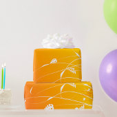 Papier Cadeau Papier à enveloppement Floral Or