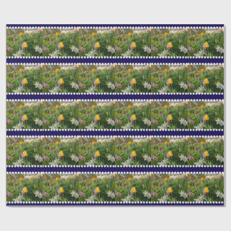 Papier Cadeau Papier à enveloppement floral personnalisé