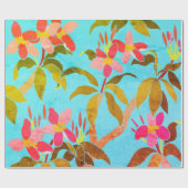 Papier Cadeau Papier à enveloppement Frangipani (Plat)