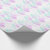 Papier Cadeau Papier à enveloppement Fuchsia et Turoquoise Feuil (Coin)