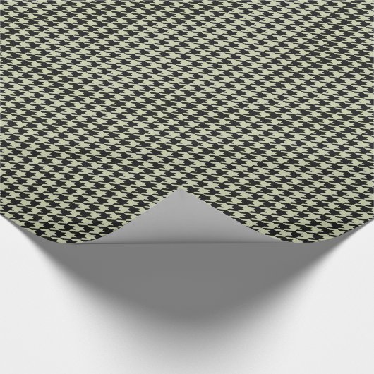 Papier Cadeau Papier à enveloppement HAMbyWG - Houndstooth noir/ (Coin)