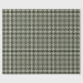 Papier Cadeau Papier à enveloppement HAMbyWG - Houndstooth noir/ (Plat)
