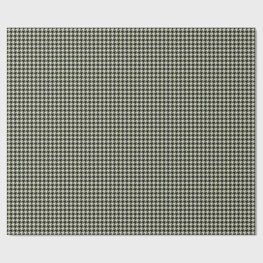 Papier Cadeau Papier à enveloppement HAMbyWG - Houndstooth noir/ (Plat)