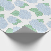 Papier Cadeau Papier à enveloppement Hydrangea bleu (Coin)