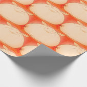 Papier Cadeau Papier à enveloppement JAPONAIS GRAS BUNNY (Coin)