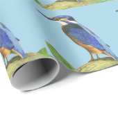 Papier Cadeau Papier à enveloppement Kingfisher (Coin rond)