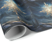 Papier Cadeau Papier à enveloppement Magique North Star (Coin rond)