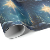 Papier Cadeau Papier à enveloppement Magique North Star (Coin rond)