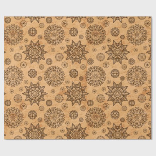 Papier Cadeau Papier à enveloppement Mandala (Plat)