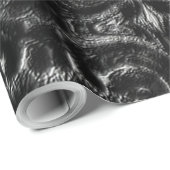 Papier Cadeau Papier à enveloppement Mandala au charbon (Coin rond)