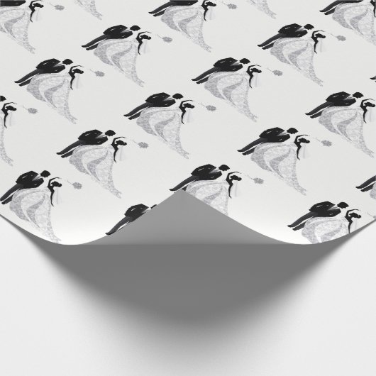 Papier Cadeau Papier à enveloppement Mariage (Coin)