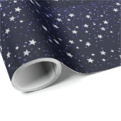 Papier Cadeau Papier à enveloppement Mariage étoilé (Coin rond)