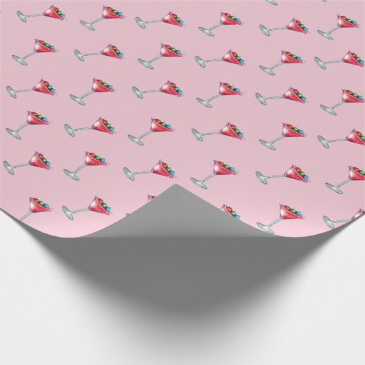 Papier Cadeau Papier à enveloppement Martini (Coin)