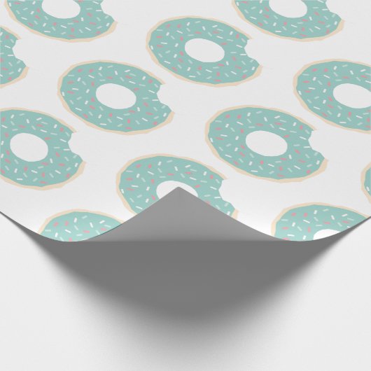 Papier Cadeau Papier à enveloppement Motif à la viande vert (Coin)