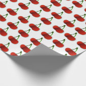 Papier Cadeau Papier à enveloppement Motif cerise (Coin)