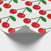 Papier Cadeau Papier à enveloppement Motif cerise (Coin)