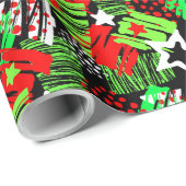 Papier Cadeau Papier à enveloppement Motif de l'arbre de Noël Ne (Coin rond)