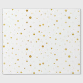 Papier Cadeau Papier à enveloppement Motif de luxe Gold Foil Cus (Plat)