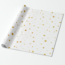 Papier à enveloppement Motif de luxe Gold Foil Cus