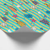 Papier Cadeau Papier à enveloppement Motif de poisson (Coin)