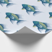 Papier Cadeau Papier à enveloppement Motif de poisson (Coin)
