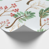 Papier Cadeau Papier à enveloppement Motif d'épicéa de Noël (Coin)