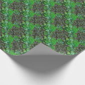 Papier Cadeau Papier à enveloppement Motif en treillis vert Succ (Coin)